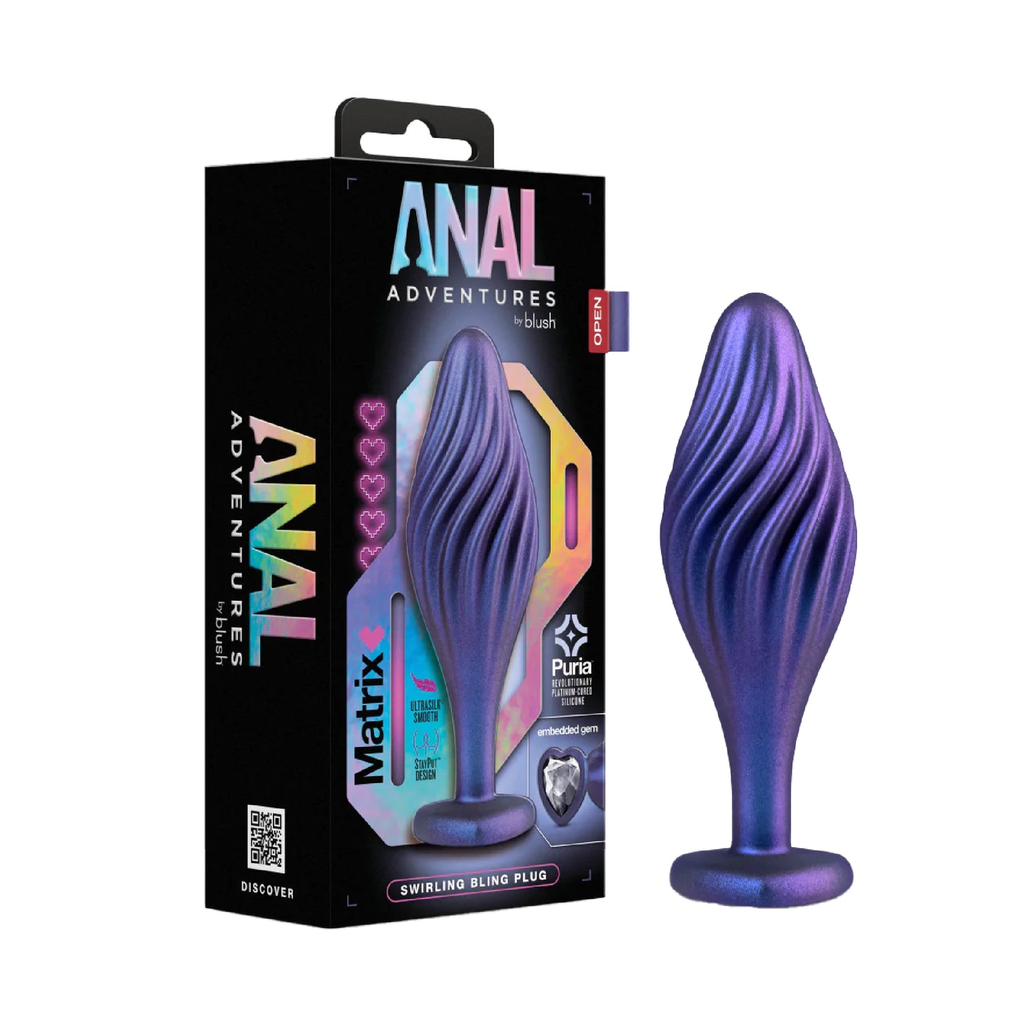 Blush - Anal Adventures Matrix (Swirling Bling Plug)