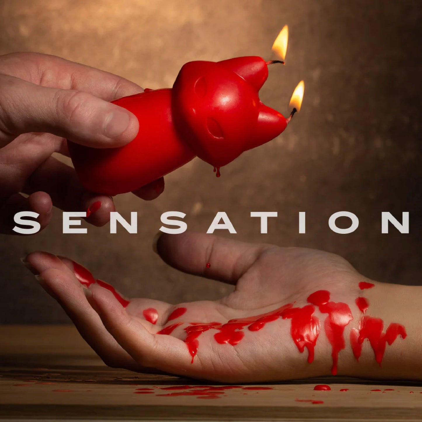Blush - Temptasia - Fox Drip Candle - Red