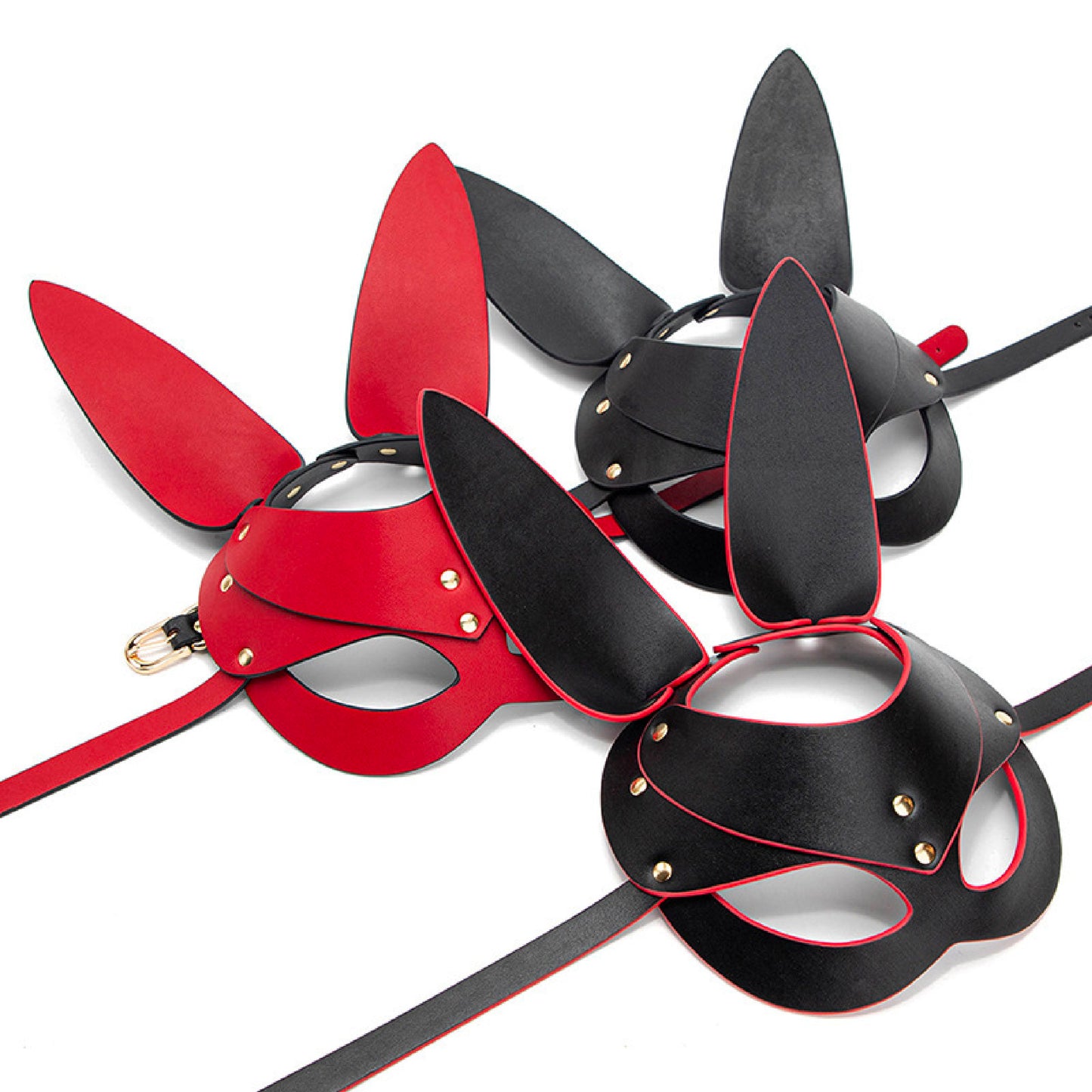 Midnight Bunny Leather Mask