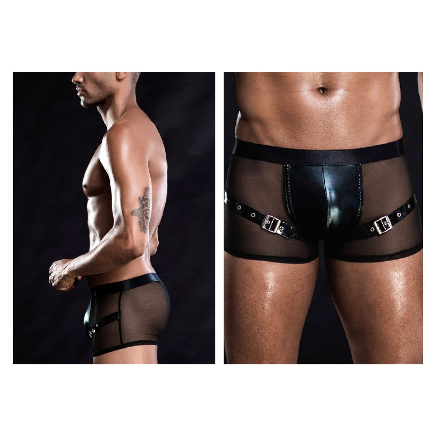 Black Dominion Mesh Boxer