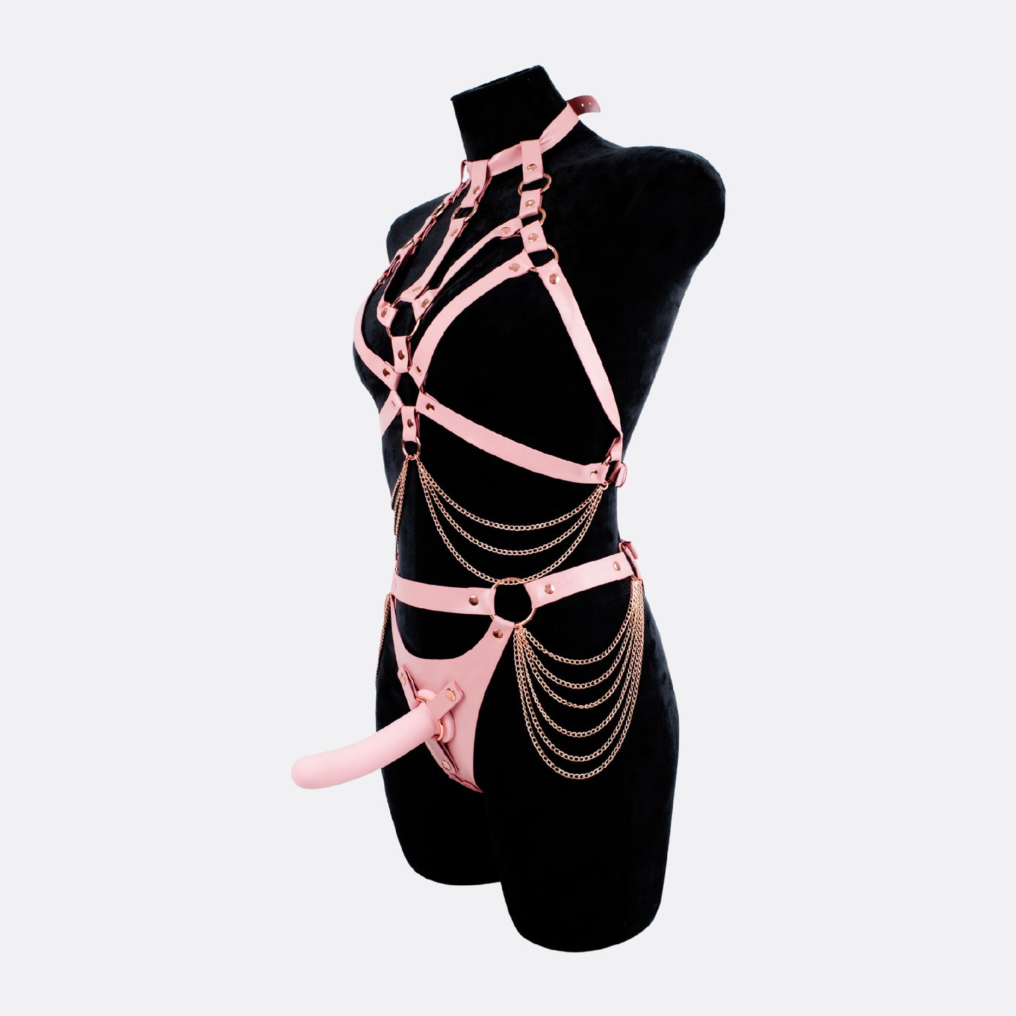 Pink Vice Chain Harness Set