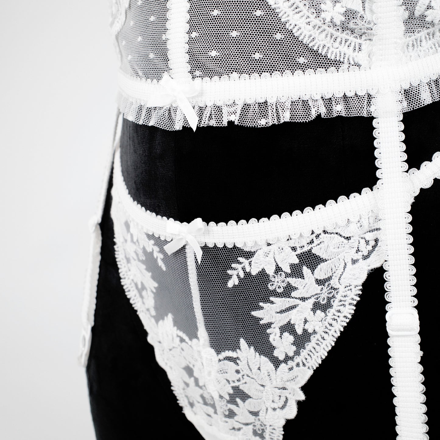 Soft Seduction White Lingerie Set
