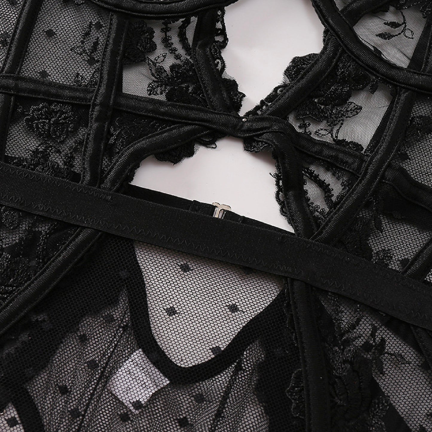 Sexy Lingerie - Sultry Nights Lace Harness Bodysuit