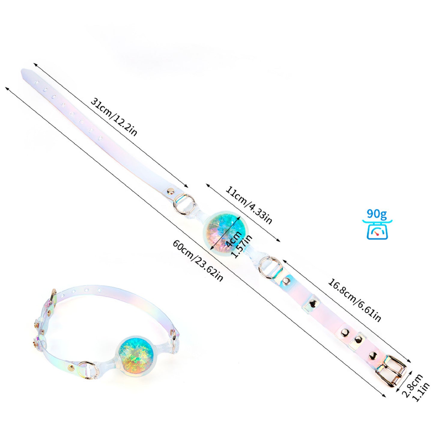Galaxy Crystal Ball Gag