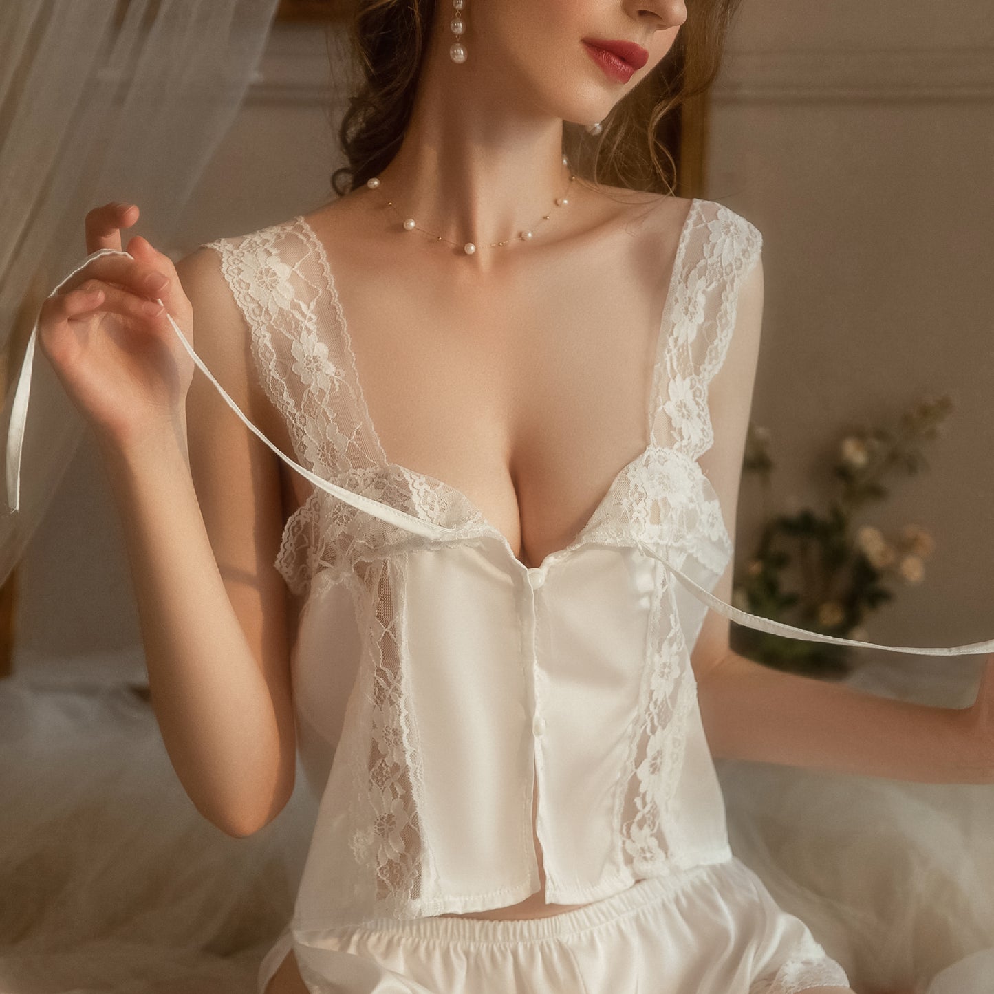 Sexy Lingerie - Lace Cloud Set