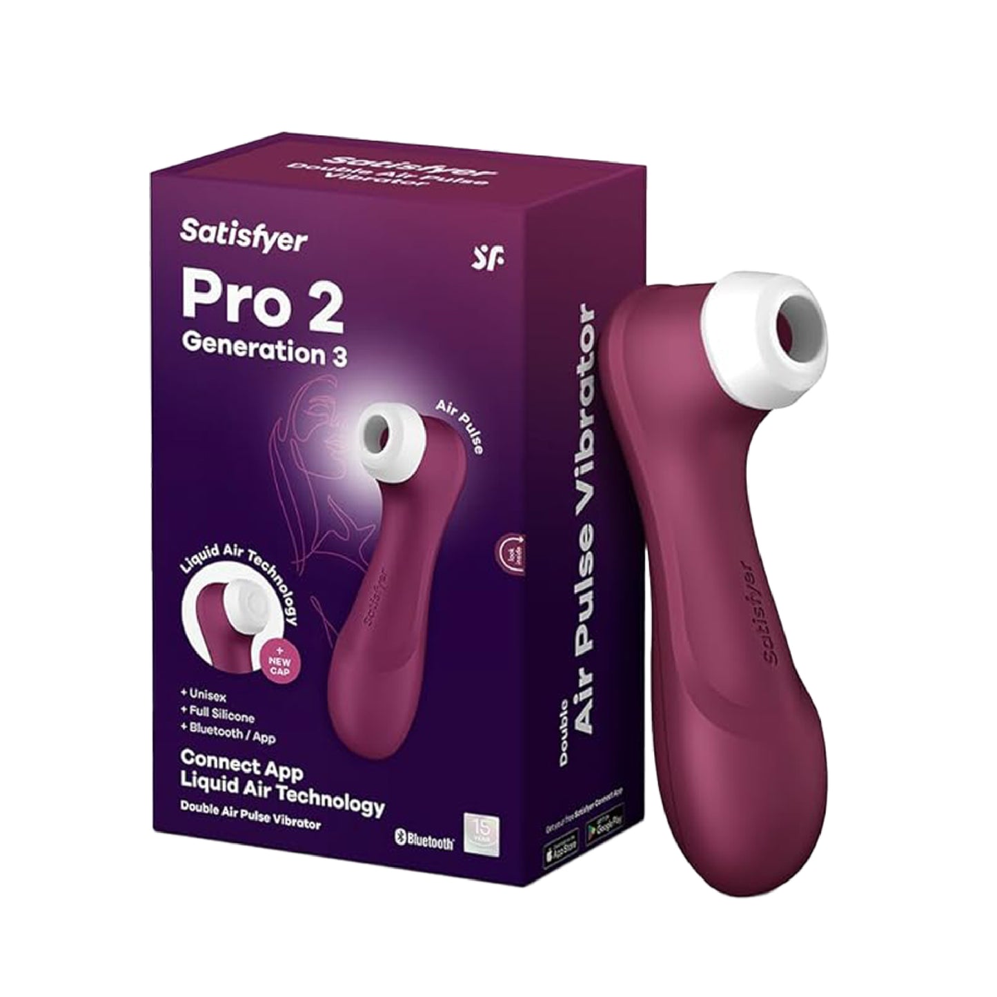 Satisfyer - Pro2 Gen3 Connect App (Red Wine)