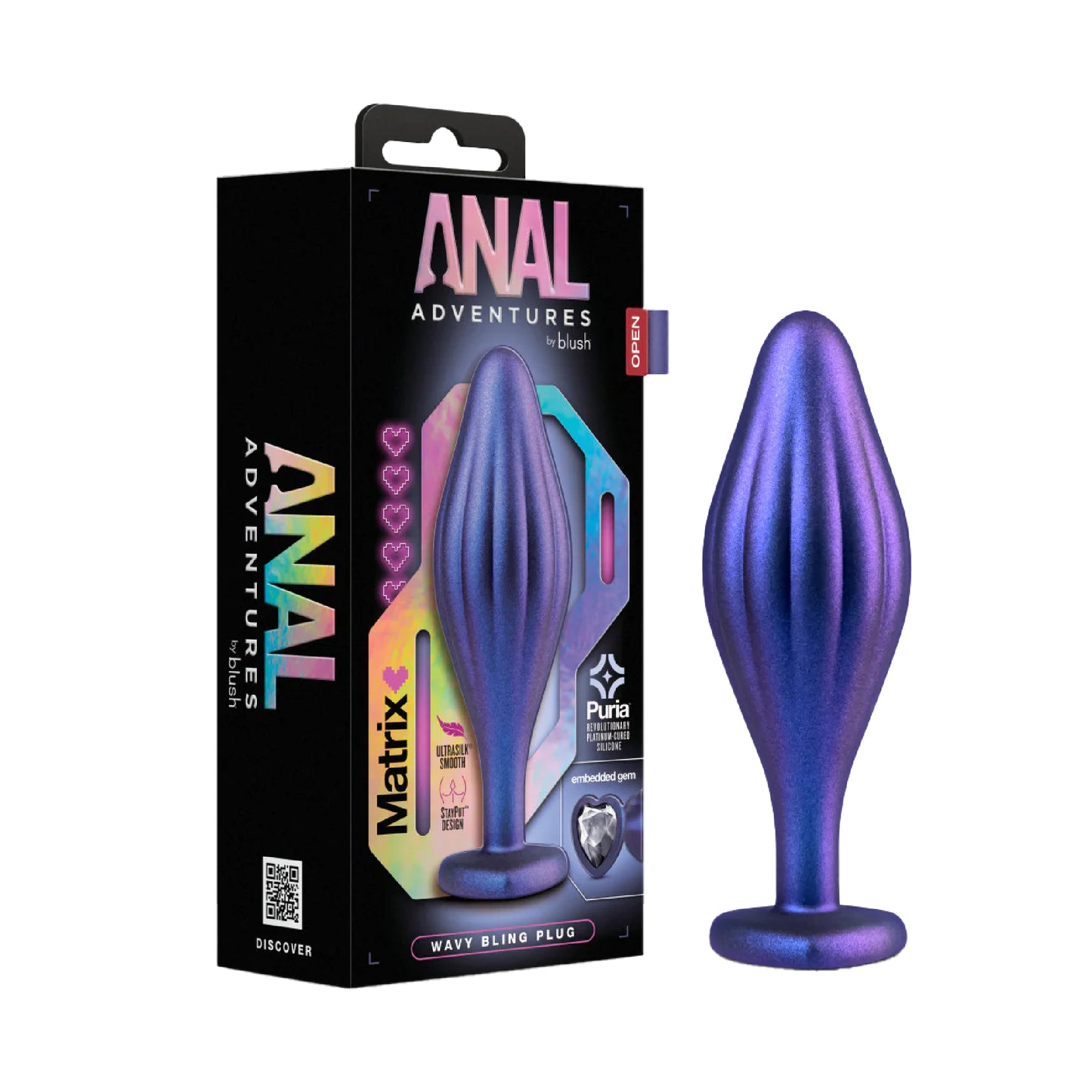 Blush - Anal Adventures Matrix (Wavy Bling Plug)