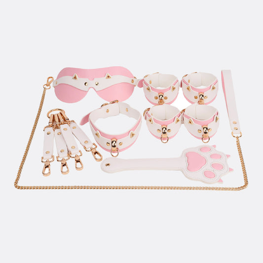 Blush Kitten Fantasy Bondage Set (7 pcs)