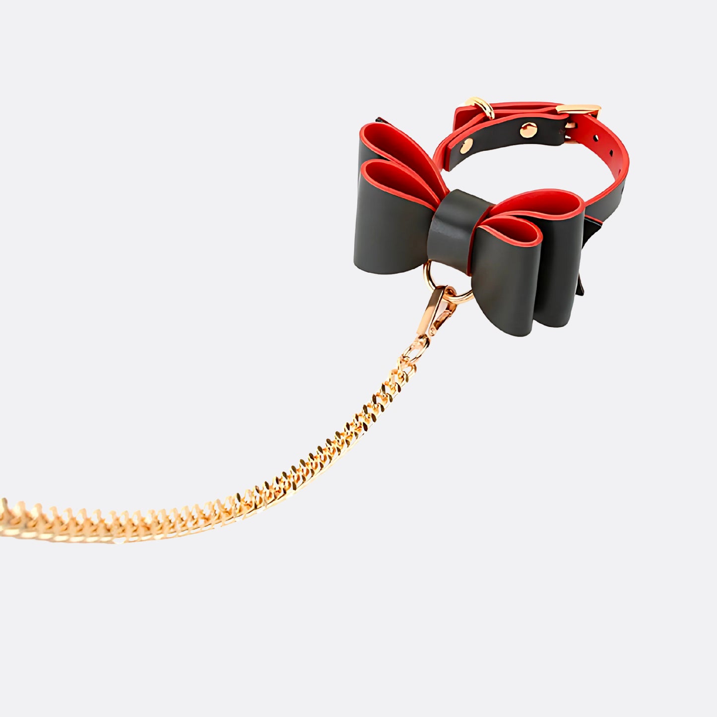 LoveRing leather Collar With Leash