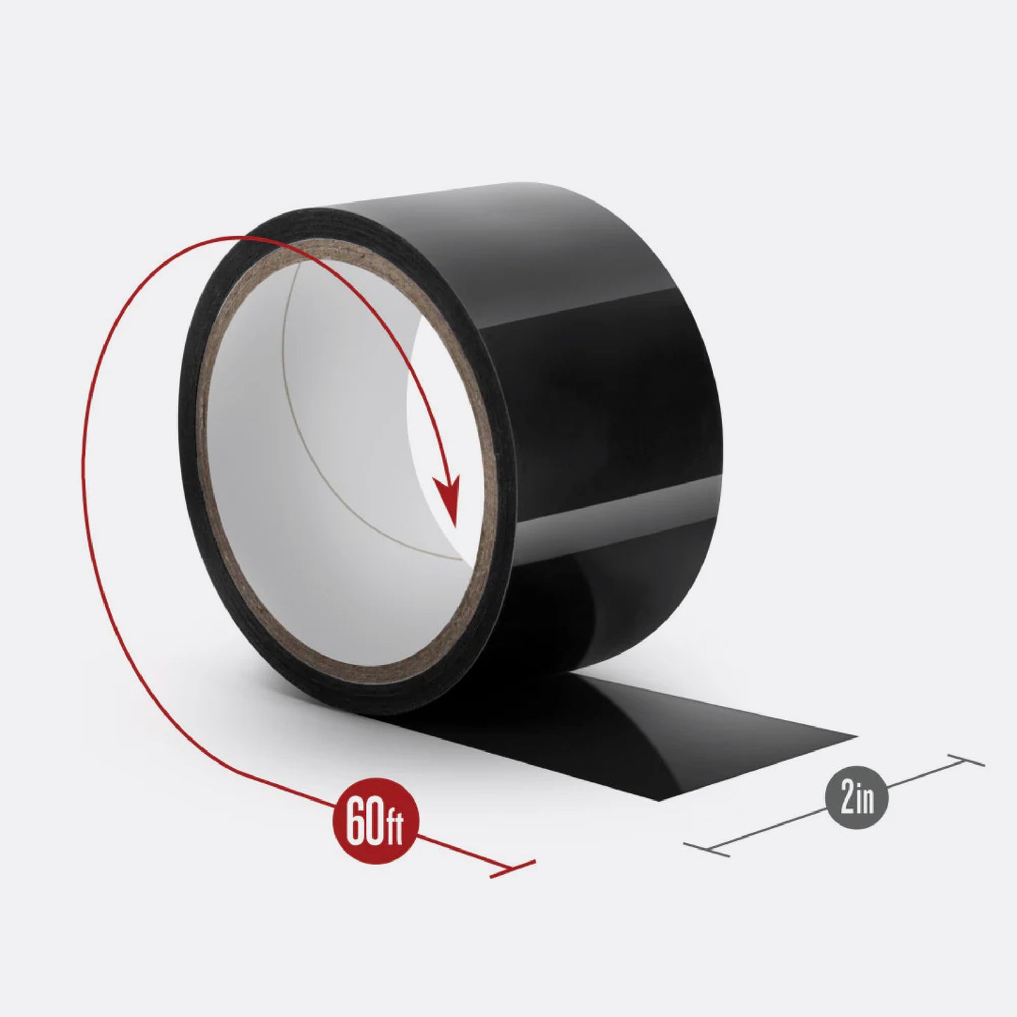 Blush Temptasia - Bondage Tape - 60 Feet - Black