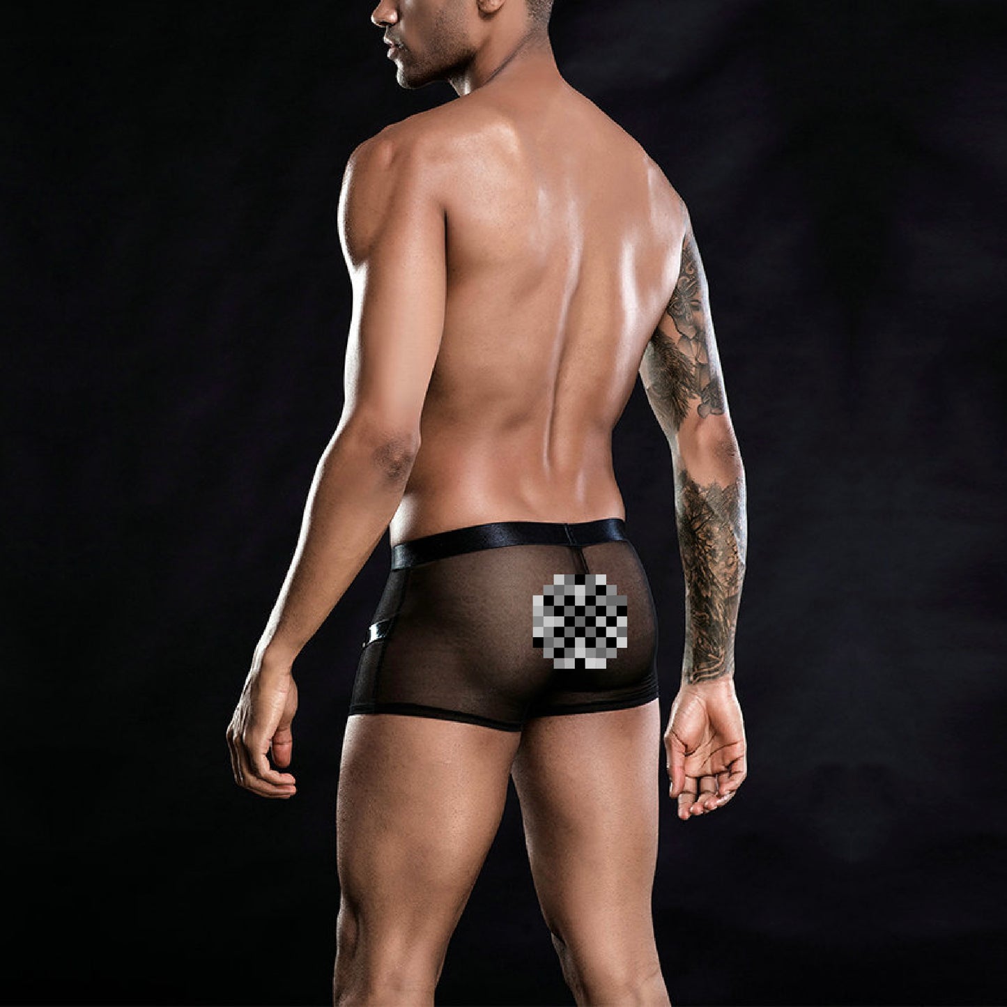 Black Dominion Mesh Boxer