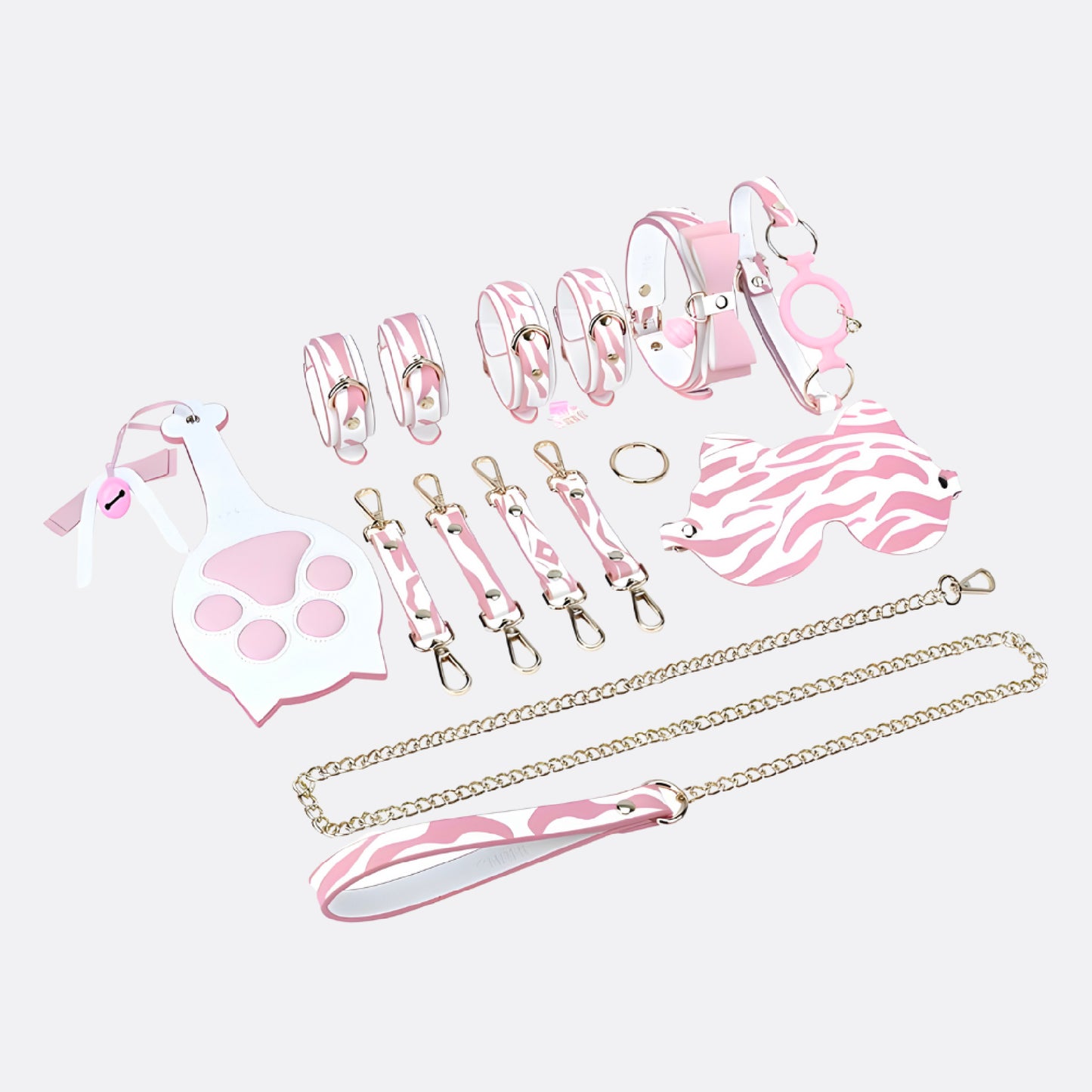 SHAKI Pink Paw BDSM Set