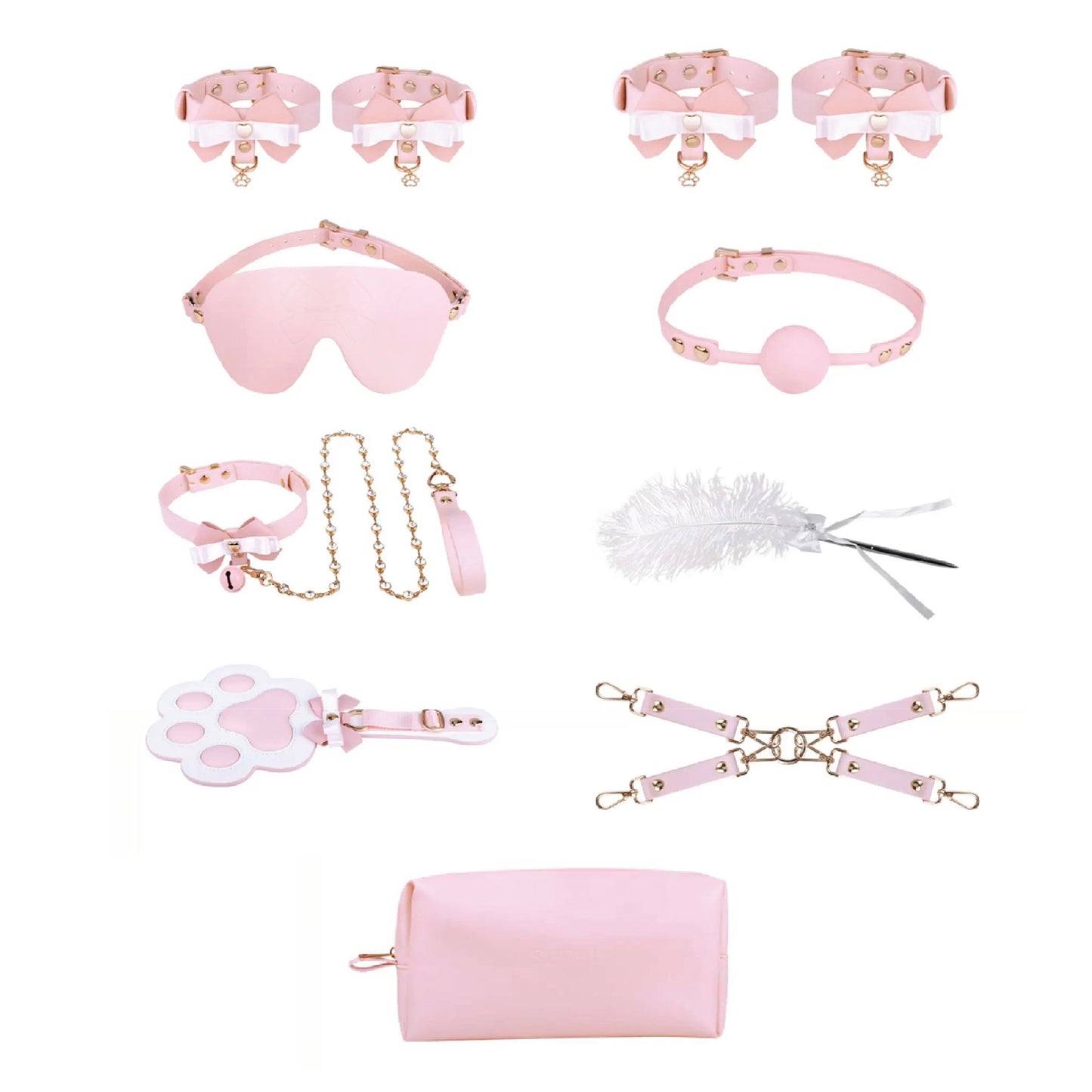 SHAKI Pink Ribbon BDSM Set