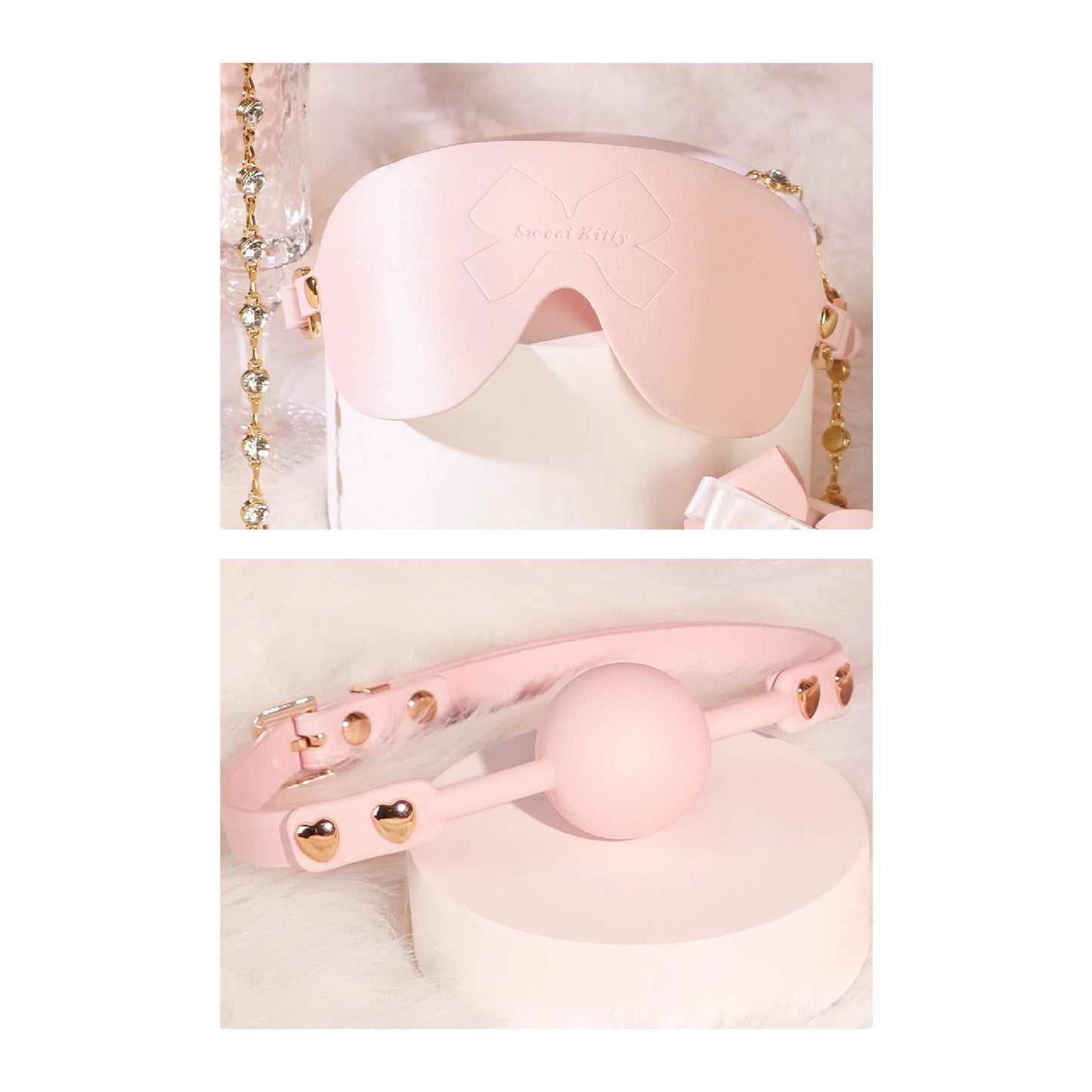 SHAKI Pink Ribbon BDSM Set