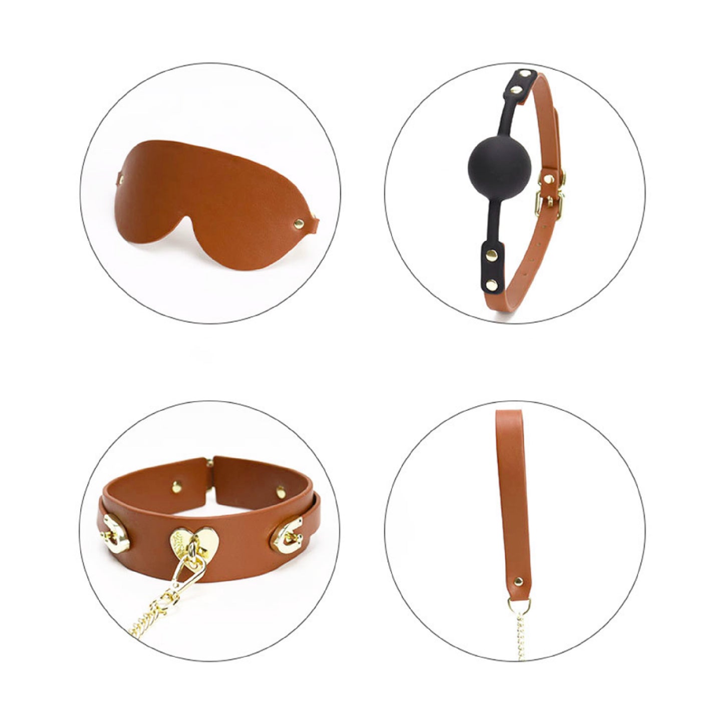 Golden Brown BDSM Set