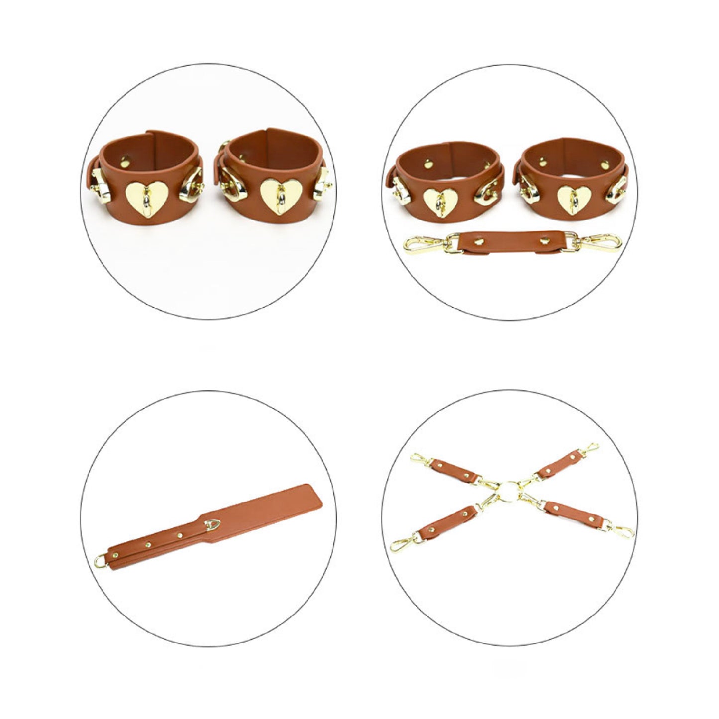 Golden Brown BDSM Set