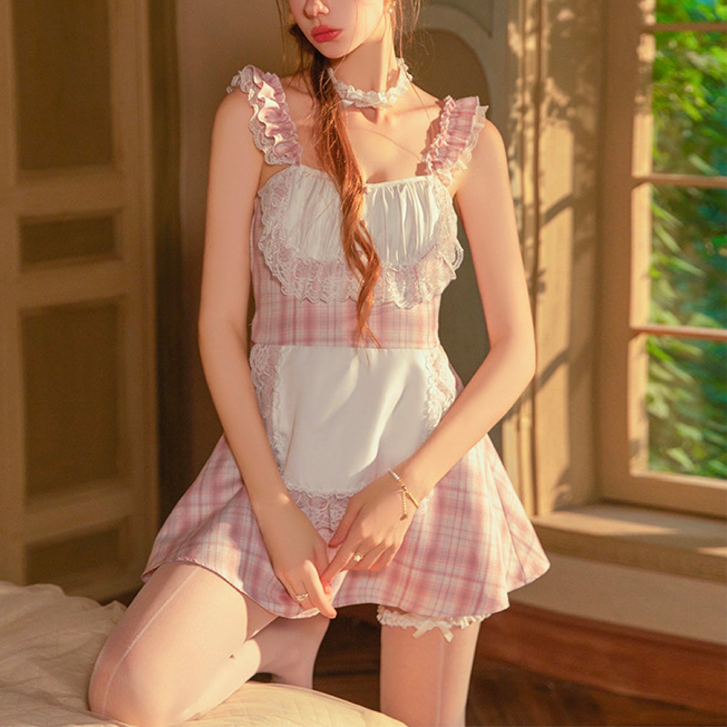 Rosy Maid Dress